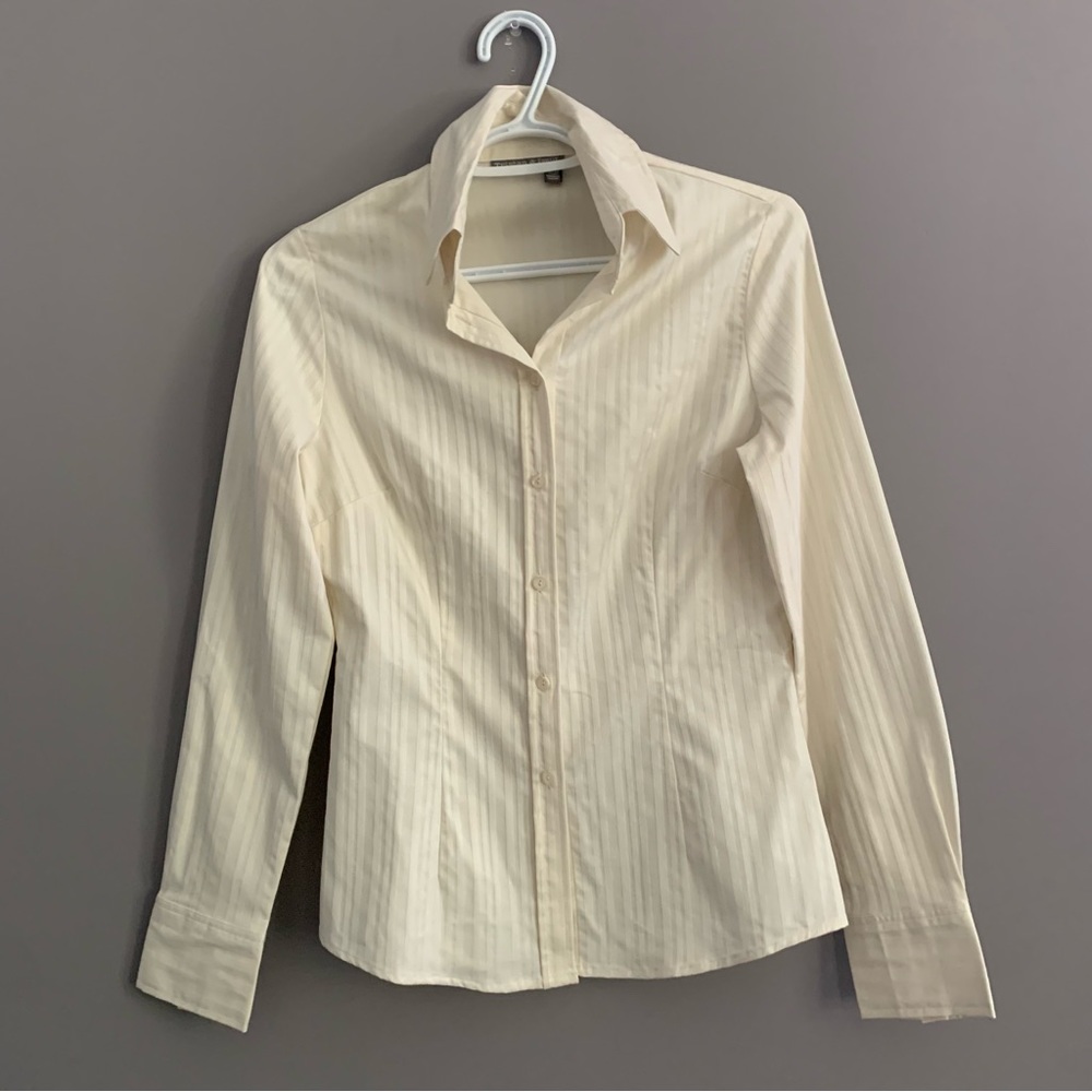 Tristan & Iseut Small Ivory Button Down Shirt